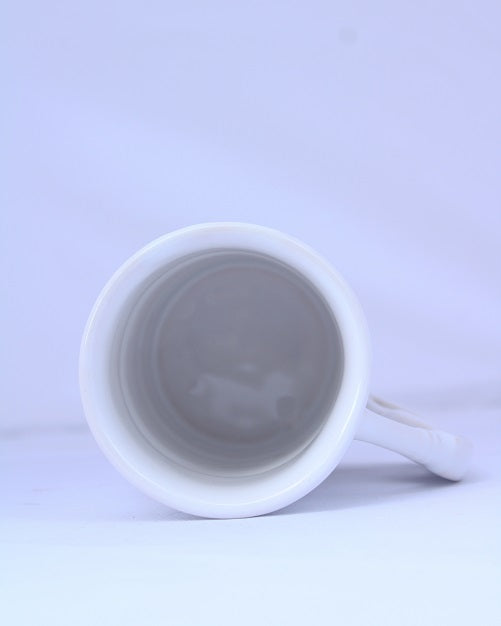Taza Barril color blanco con logo Quaker State