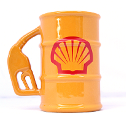 Taza Barril de Cerámica con logo SHELL